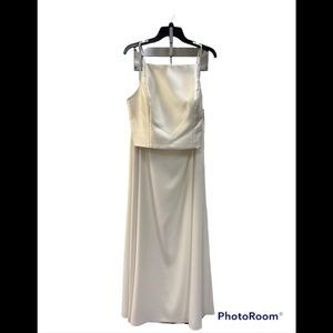 Two Piece Ivory Formal Dress